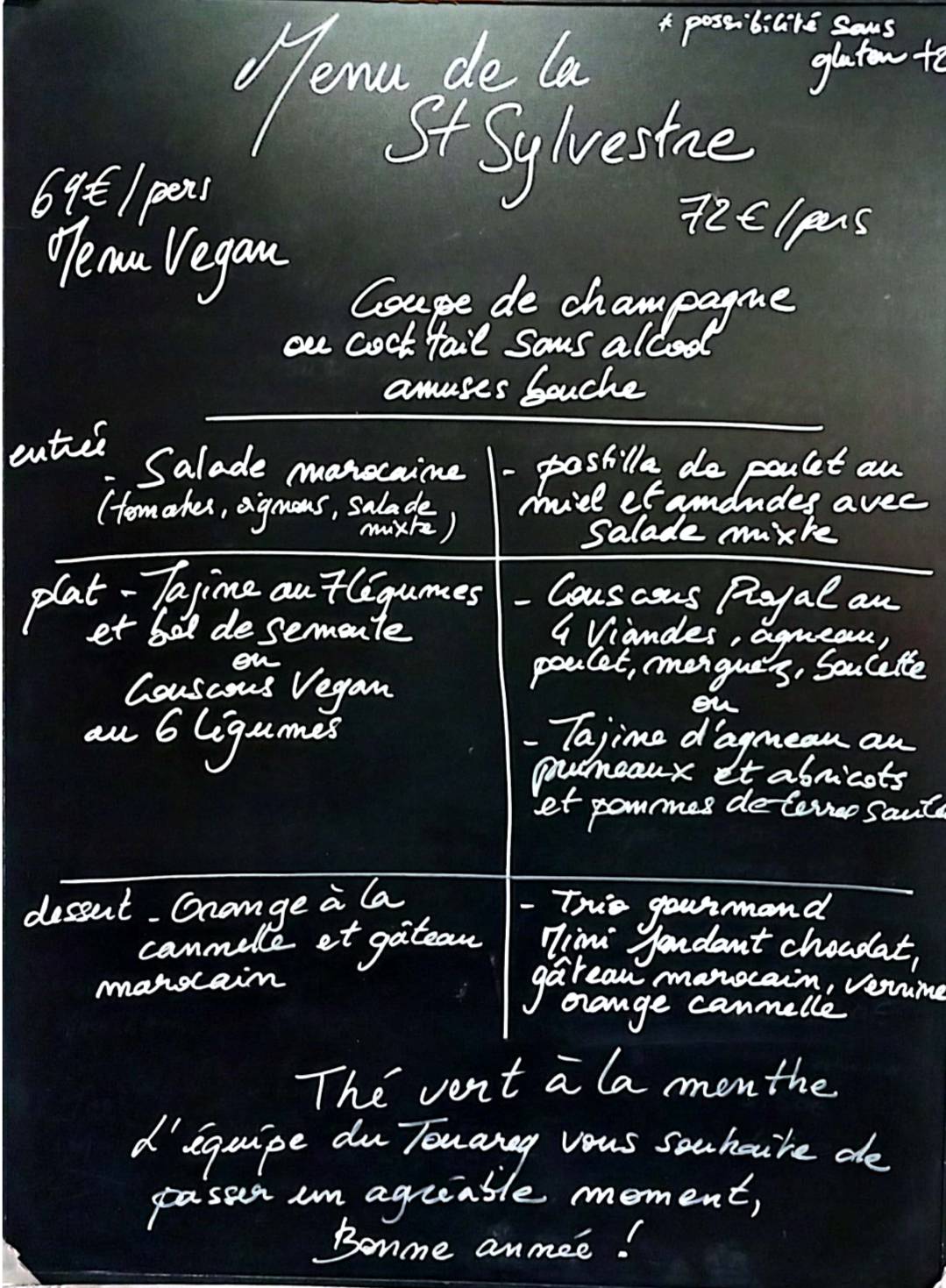 Menu de la St Sylvestre Soultz-Haut-Rhin 0